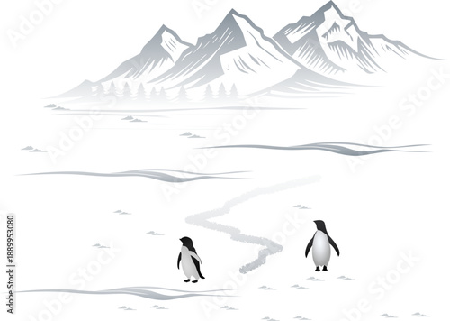 Penguin Friend Going