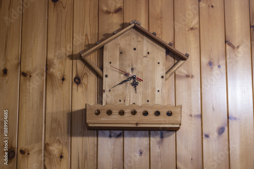 Wallpaper Mural Orologio analogico da parete artigianale in legno  Torontodigital.ca