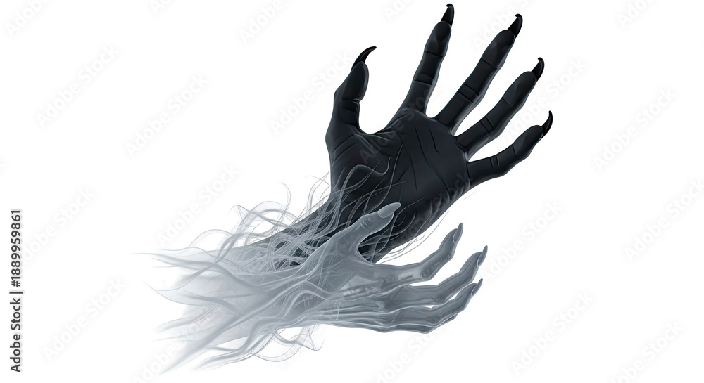 Fototapeta premium Ethereal and Demonic Hands Intertwined