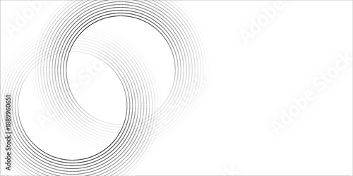 Black mascara circular texture, brush stroke isolated on white background. eps 10