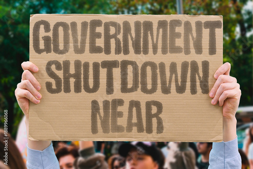 Foto "Government Shutdown Near" Federal operations may halt