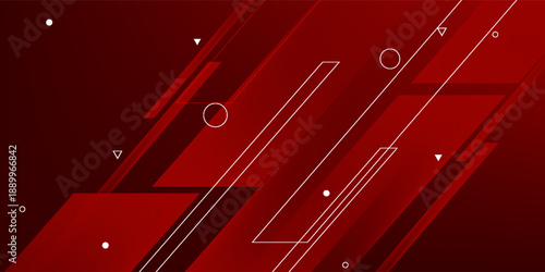 bold red banner background with abstract design and colorful elements. features a striking slash effect, perfect for modern projects.eps.10.