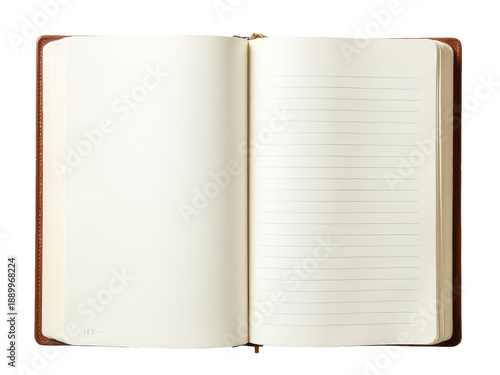 A notebook with lined paper used for writing and note-taking