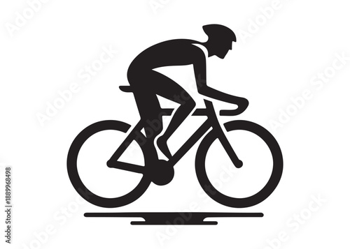 cycling logo silhouette vector, road bicycle race logo silhouette vector illustration, fast cycling transparent silhouette logo, cyclist riding a road bike logo vector silhouette on white background