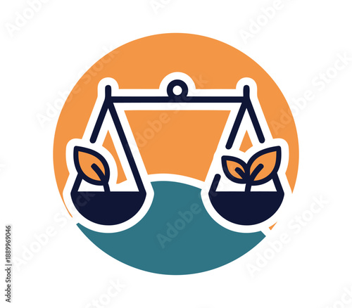 Balance of Nature: A symbol depicting the equilibrium and harmony between environment and the natural world, representing a balance within an ecosystem