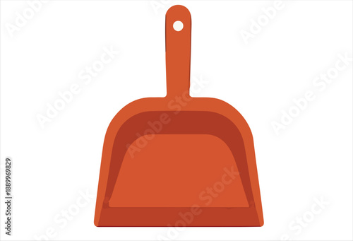 Vibrant Red Dustpan for Home Cleaning and Organization