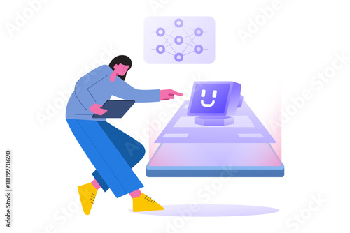 Artificial Intelligence Data Processing Vector