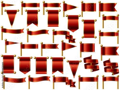 旗、線付、10赤