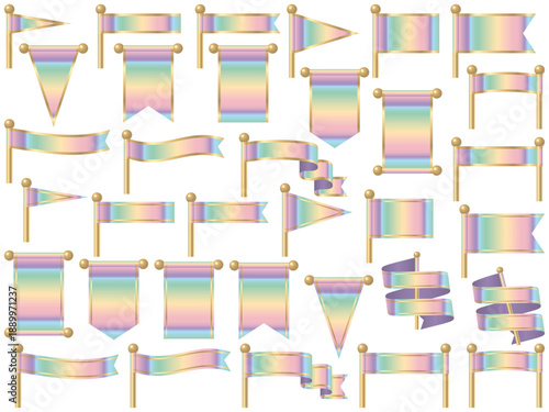 旗、線付、20虹淡