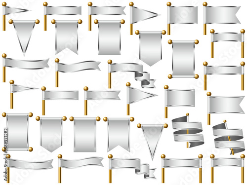 旗、線付、m2銀