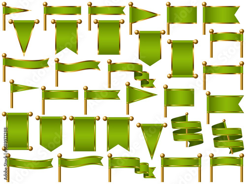 旗、線付、m4黄緑