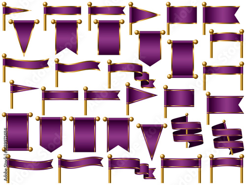 旗、線付、m13紫