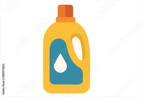 Colorful Laundry Detergent Bottle Illustration for Home Use