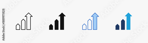 Set of ascension icon collection in Multiple Style. Icon suitable for web and mobile application