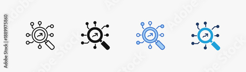 Set of insight icon collection in Multiple Style. Icon suitable for web and mobile application