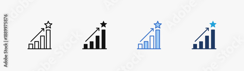 Set of excellence icon collection in Multiple Style. Icon suitable for web and mobile application