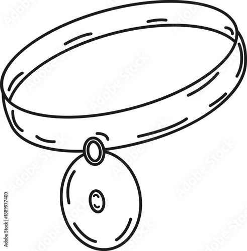 Medical Head Mirror Doodle Icon