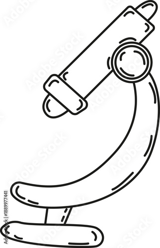 Microscope Doodle Icon