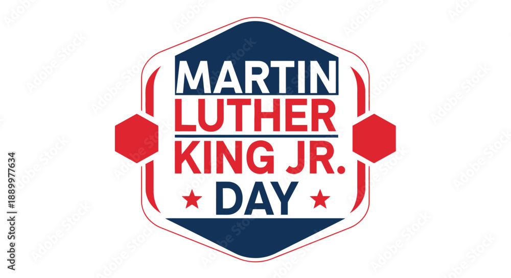 Obraz premium Graphic Design for Martin Luther King Jr. Day Celebration and Commemoration