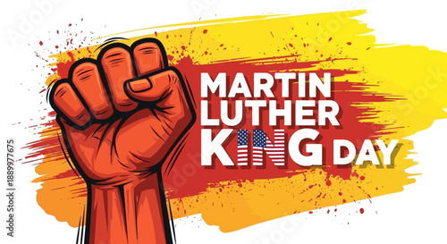 Martin Luther King Jr. Day Fist Symbol of Justice and Equality Celebration