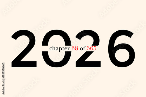 2026 chapter 38 of 365 with a cream background
