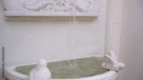 stream fountain water decor sculpture architecture beautiful element garden, interior, room, bird, architecture, luxury, design, sink