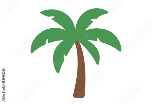 Tropical Palm Tree Illustration for Summer Designs