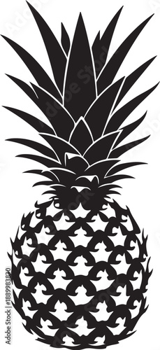 Pineapple Silhouette Vector Bundle