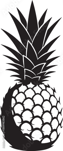 Pineapple Silhouette Vector Bundle