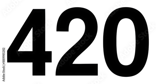 Exploring the meaning of 420 in urban culture city streets isolated on transparent background