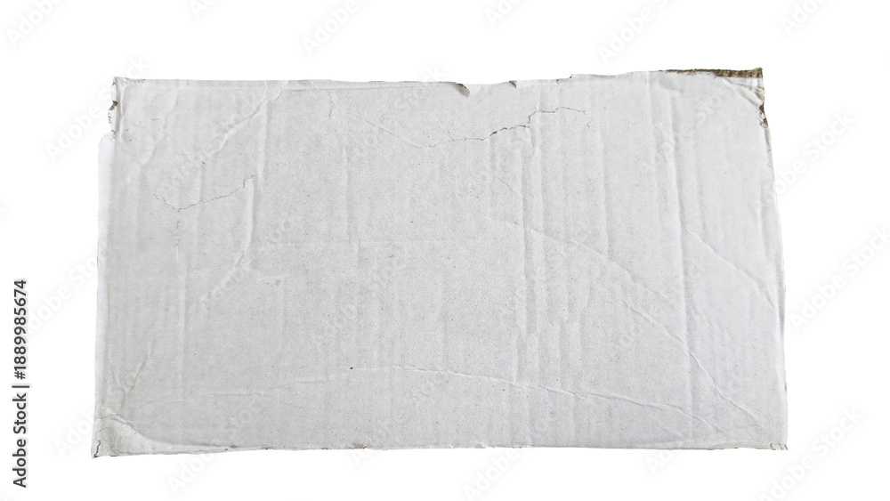 Obraz premium Corrugated Cardboard Sheet Isolated on Black Background, Recycled Packaging Paper Texture