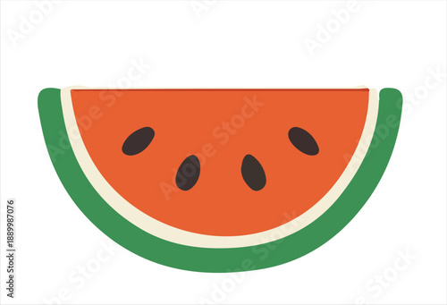 Vibrant Watermelon Slice Illustration for Summer Designs