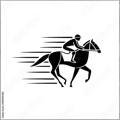 horse riding on a horse