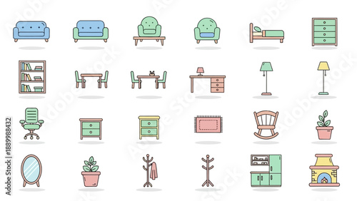 shopping icon set