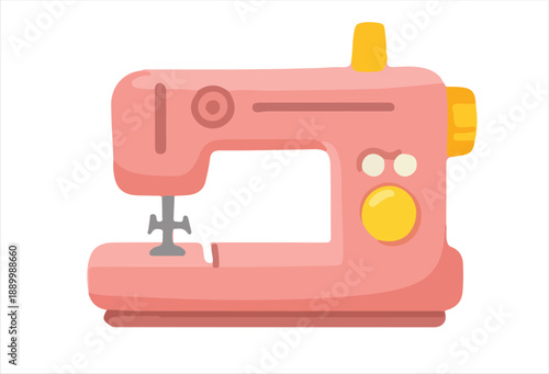 Colorful Sewing Machine Illustration for Creative Projects