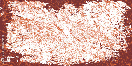 Rough brown grunge texture with distressed paint surface. Organic abstract background with worn earthy feel