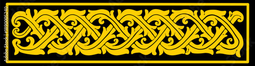 Floral pattern. wood carving pattern