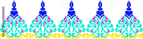 Floral pattern. wood carving pattern