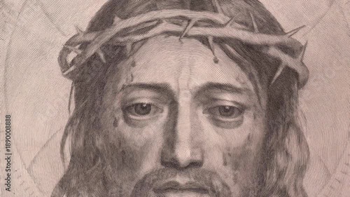 Face of Jesus Christ Against the Sky – Spiritual Cinematic Imagery