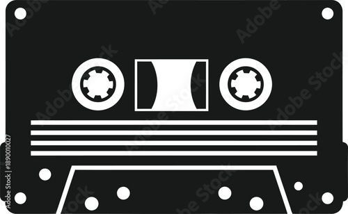 Audio Cassette Tape Retro Icon