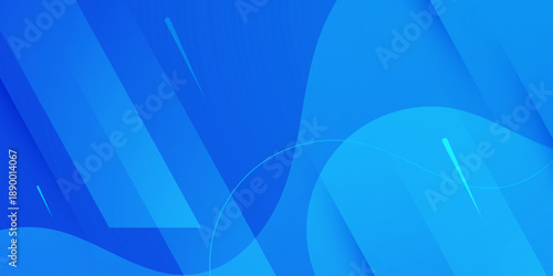 Abstract blue dynamic arrow on wave shapes pattern background. Simple and modern banner style design.