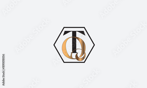 TQ, QT, Q, T Abstract Letters Logo Monogram