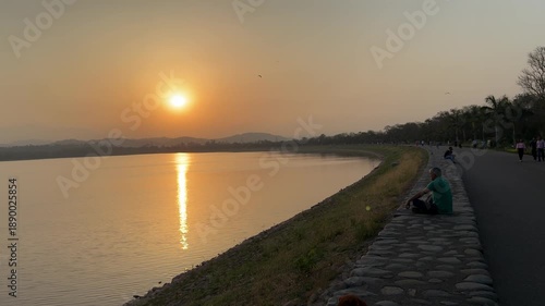 Wallpaper Mural Sunrise at Sukhna Lake chandigarh India Torontodigital.ca