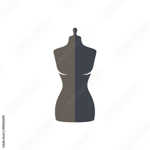 Elegant mannequin silhouette for fashion design and tailoring projects.