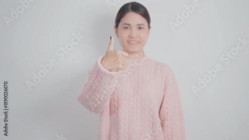 Adult woman with pink Shirt for Pink October Breast Cancer Awareness month, May Women Health, women rights, Empowerment, March International Women day, February Valentine, May International Mother