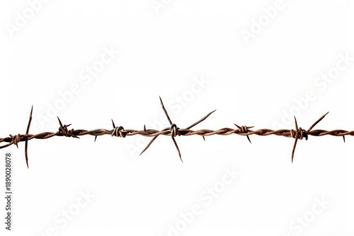 Wallpaper Mural Barbed wire white background forbidden reptile. Torontodigital.ca