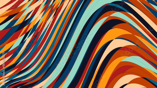 Vintage geometrical minimal background. Poster design in trendy retro style background