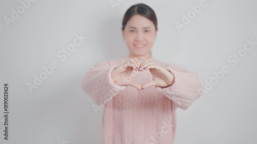 Adult woman with pink Shirt for Pink October Breast Cancer Awareness month, May Women Health, women rights, Empowerment, March International Women day, February Valentine, May International Mother