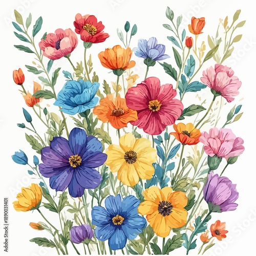 Wallpaper Mural Flowers Pattern Background Very Cool Torontodigital.ca