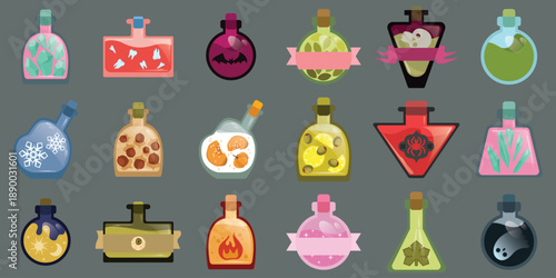 Cute cartoon magical game bottles pack